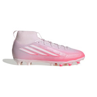 adidas F50 Sparkfusion League Gras / Kunstgras Voetbalschoenen (MG) Kids Roze Wit