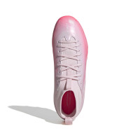 adidas F50 Sparkfusion League Gras / Kunstgras Voetbalschoenen (MG) Kids Roze Wit