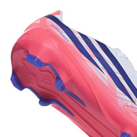 adidas F50 Hyperfast League Gras Voetbalschoenen (FG) Kids Wit Paars Roze