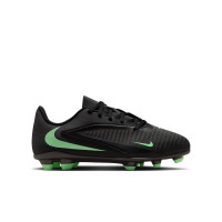 Nike Phantom 6 Low Club Gras / Kunstgras Voetbalschoenen (MG) Kids Zwart Felgroen