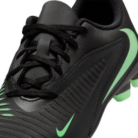 Nike Phantom 6 Low Club Gras / Kunstgras Voetbalschoenen (MG) Kids Zwart Felgroen