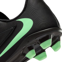 Nike Phantom 6 Low Club Gras / Kunstgras Voetbalschoenen (MG) Kids Zwart Felgroen