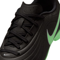 Nike Tiempo Maestro Club Gazon Naturel Artificiel Chaussures de Foot (MG) Enfants Noir Vert Vif Gris Argenté