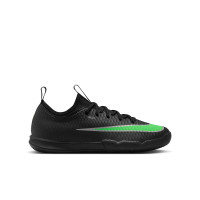 Nike Mercurial Vapor 17 Academy Chaussures de Foot en Salle (IN) Enfants Noir Vert Vif Gris Argenté