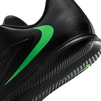 Nike Mercurial Vapor 17 Academy Chaussures de Foot en Salle (IN) Enfants Noir Vert Vif Gris Argenté