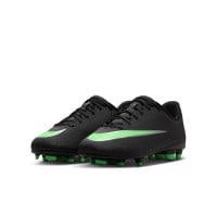 Nike Mercurial Vapor 17 Club Gras / Kunstgras Voetbalschoenen (MG) Kids Zwart Felgroen Zilvergrijs