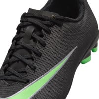Nike Mercurial Vapor 17 Club Gras / Kunstgras Voetbalschoenen (MG) Kids Zwart Felgroen Zilvergrijs