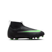 Nike Zoom Mercurial Superfly 11 Academy Gazon Naturel Artificiel Chaussures de Foot (MG) Enfants Noir Vert Vif Gris Argenté