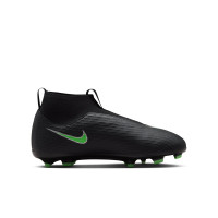 Nike Zoom Mercurial Superfly 11 Academy Gazon Naturel Artificiel Chaussures de Foot (MG) Enfants Noir Vert Vif Gris Argenté