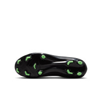 Nike Zoom Mercurial Superfly 11 Academy Gazon Naturel Artificiel Chaussures de Foot (MG) Enfants Noir Vert Vif Gris Argenté