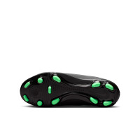 Nike Zoom Mercurial Superfly 11 Club Gazon Naturel Artificiel Chaussures de Foot (MG) Enfants Noir Vert Vif Gris Argenté