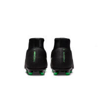 Nike Zoom Mercurial Superfly 11 Club Gazon Naturel Artificiel Chaussures de Foot (MG) Enfants Noir Vert Vif Gris Argenté