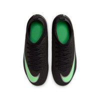 Nike Zoom Mercurial Superfly 11 Club Gazon Naturel Artificiel Chaussures de Foot (MG) Enfants Noir Vert Vif Gris Argenté