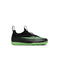 Nike Mercurial Vapor 17 Club Flex Chaussures de Foot en Salle (IN) Enfants Noir Vert Vif Gris Argenté