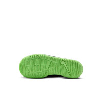 Nike Mercurial Vapor 17 Club Flex Chaussures de Foot en Salle (IN) Enfants Noir Vert Vif Gris Argenté