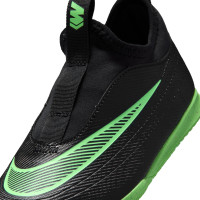 Nike Mercurial Vapor 17 Club Flex Chaussures de Foot en Salle (IN) Enfants Noir Vert Vif Gris Argenté