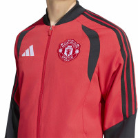 adidas Manchester United Presentatie Trainingsjack 2026-2027 Rood Zwart Wit