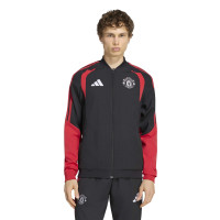 adidas Manchester United Presentatie Trainingsjack 2026-2027 Zwart Rood Wit