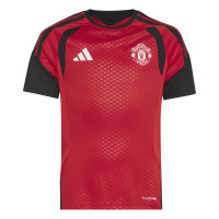 Kit d'entraînement adidas Manchester United 2026-2027 pour Enfants, rouge, noir et blanc