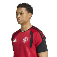 adidas Manchester United Trainingsshirt 2026-2027 Rood Zwart Wit
