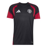 adidas Manchester United Trainingsshirt 2026-2027 Zwart Rood Wit