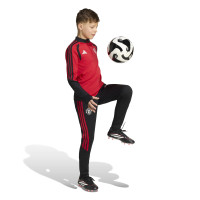 adidas Manchester United Trainingsbroek 2026-2027 Kids Zwart Rood Wit