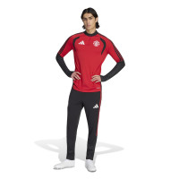 adidas Manchester United Trainingsbroek 2026-2027 Zwart Rood Wit