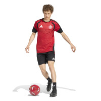 Pantalon d'entraînement adidas Manchester United 2026-2027 noir rouge blanc