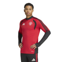 adidas Manchester United Trainingspak 1/4-Zip 2026-2027 Rood Zwart Wit