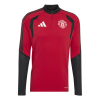 adidas Manchester United Trainingspak 1/4-Zip 2026-2027 Rood Zwart Wit