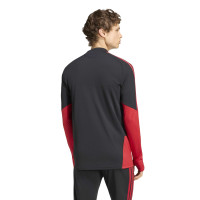 adidas Manchester United Trainingspak 1/4-Zip 2026-2027 Zwart Rood Wit