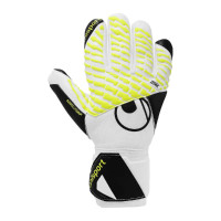 Uhlsport FM Absolutgrip HN Pro Gants de Gardien de But Enfants Blanc Noir Jaune Néon