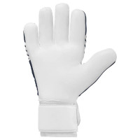 Uhlsport FM Supersoft HN Keepershandschoenen Wit Donkerblauw Neongeel