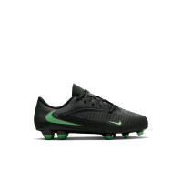 Nike Phantom 6 Low Club Gazon Naturel Artificiel Chaussures de Foot (MG) Tout-Petits Noir Vert Vif