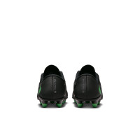 Nike Phantom 6 Low Club Gazon Naturel Artificiel Chaussures de Foot (MG) Tout-Petits Noir Vert Vif