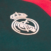 adidas Real Madrid Trainingspak Hooded 2026-2027 Kids Donkergroen Roze Wit