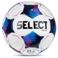 Select Team V26 Ballon de Foot Taille 5 Blanc Bleu Rose Vif