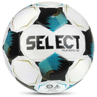 Select Numero 10 V26 Voetbal Maat 5 Wit Zwart Felblauw Goud