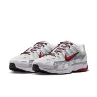 Nike P-6000 Sneakers Wit Rood Platinum Donkergrijs