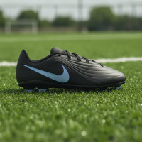 Nike Tiempo Maestro Club Gazon Naturel Artificiel Chaussures de Foot (MG) Enfants Noir Bleu Clair
