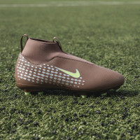 Nike Zoom Mercurial Superfly 10 Mbappé Academy Gras / Kunstgras Voetbalschoenen (MG) Kids Bruin Neongeel Zilver