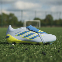 adidas Predator Pro FT Gazon Naturel Chaussures de Foot (FG) Bleu Clair Bleu Jaune