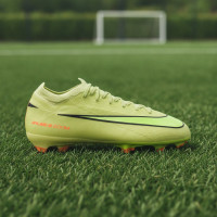 Nike Zoom Mercurial Vapor 16 Pro Gazon Naturel Chaussures de Foot (FG) Enfants Jaune Jaune Néon Orange