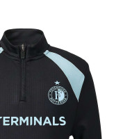 Castore Feyenoord Trainingstrui 1/4-Zip 2026-2027 Zwart Lichtblauw
