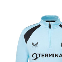 Castore Feyenoord Trainingstrui 1/4-Zip 2026-2027 Kids Lichtblauw Zwart