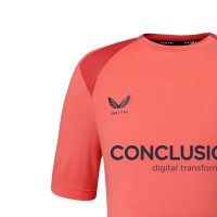 Castore FC Utrecht Trainingsshirt 2026-2027 Kids Lichtrood Donkerrood