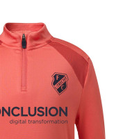 Castore FC Utrecht Trainingstrui 1/4-Zip 2026-2027 Kids Lichtrood Donkerrood