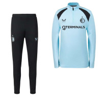 Survêtement Castore Feyenoord 1/4-Zip 2026-2027 pour Enfants, bleu clair et noir