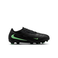 Nike Phantom 6 Low Pro Gazon Naturel Artificiel Chaussures de Foot (MG) Noir Vert Vif