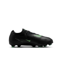 Nike Phantom 6 Low Pro Gazon Naturel Artificiel Chaussures de Foot (MG) Noir Vert Vif